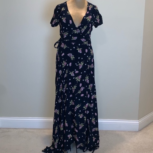 Catch Me Floral Wrap Maxi - Picture 1 of 4